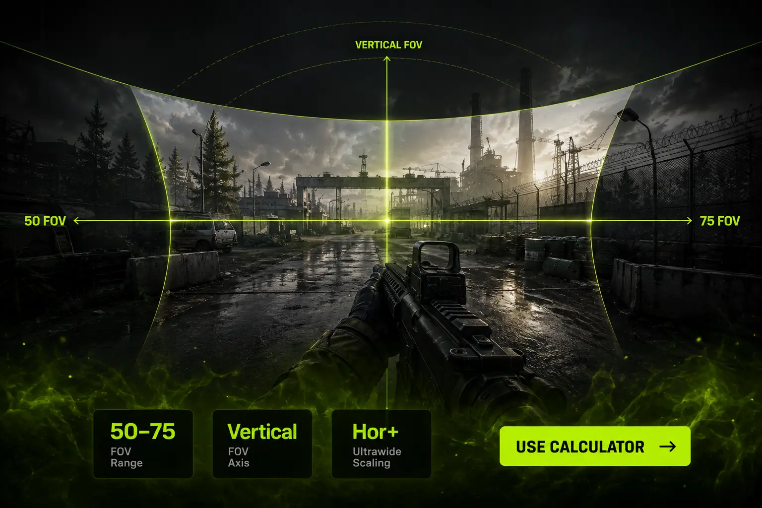 Escape from Tarkov FOV calculator showing best FOV settings